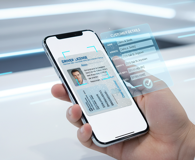 AI license scanning for car rental software