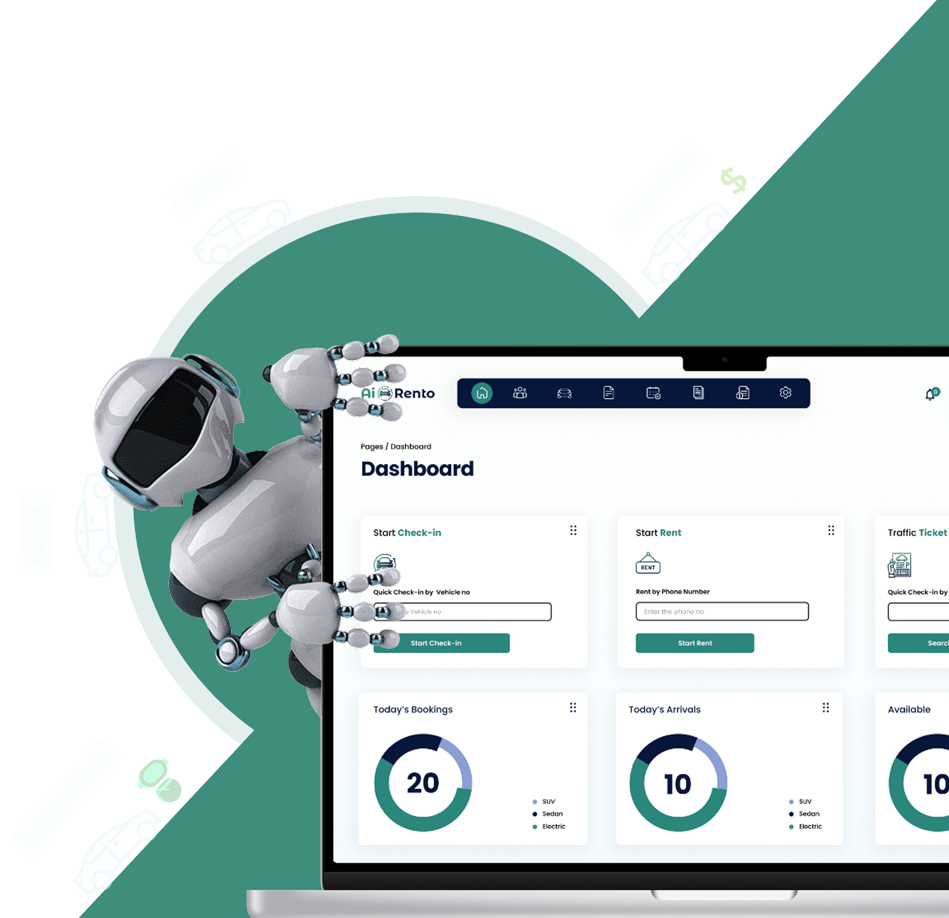AiRentoSoft Website Main Banner